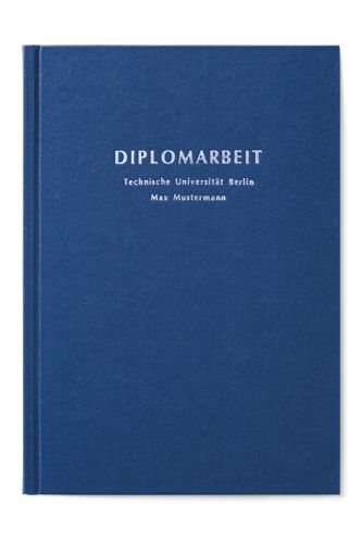 Hardcover Standardbuch Hardcover Standardbuch blau mit 3 Zeilenprägung