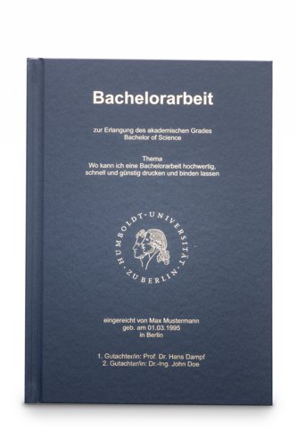 Hardcover Standardbuch Hardcover Standardbuch Bindung blau