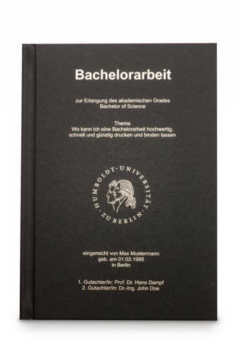 Hardcover Standardbuch Hardcover Standardbuch Bindung schwarz