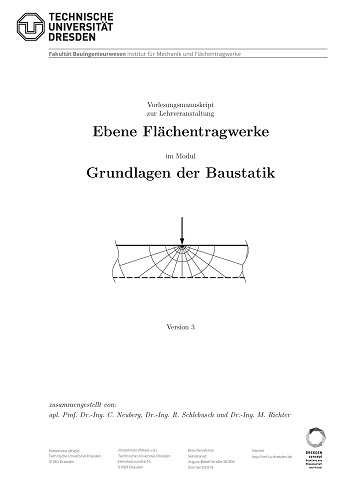 Skript 4 SS2020 - Vorlesungsmanuskript Ebene Flächentragwerke